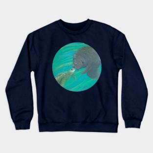 Ocean Friends Manatee and Sea Turtle Crewneck Sweatshirt